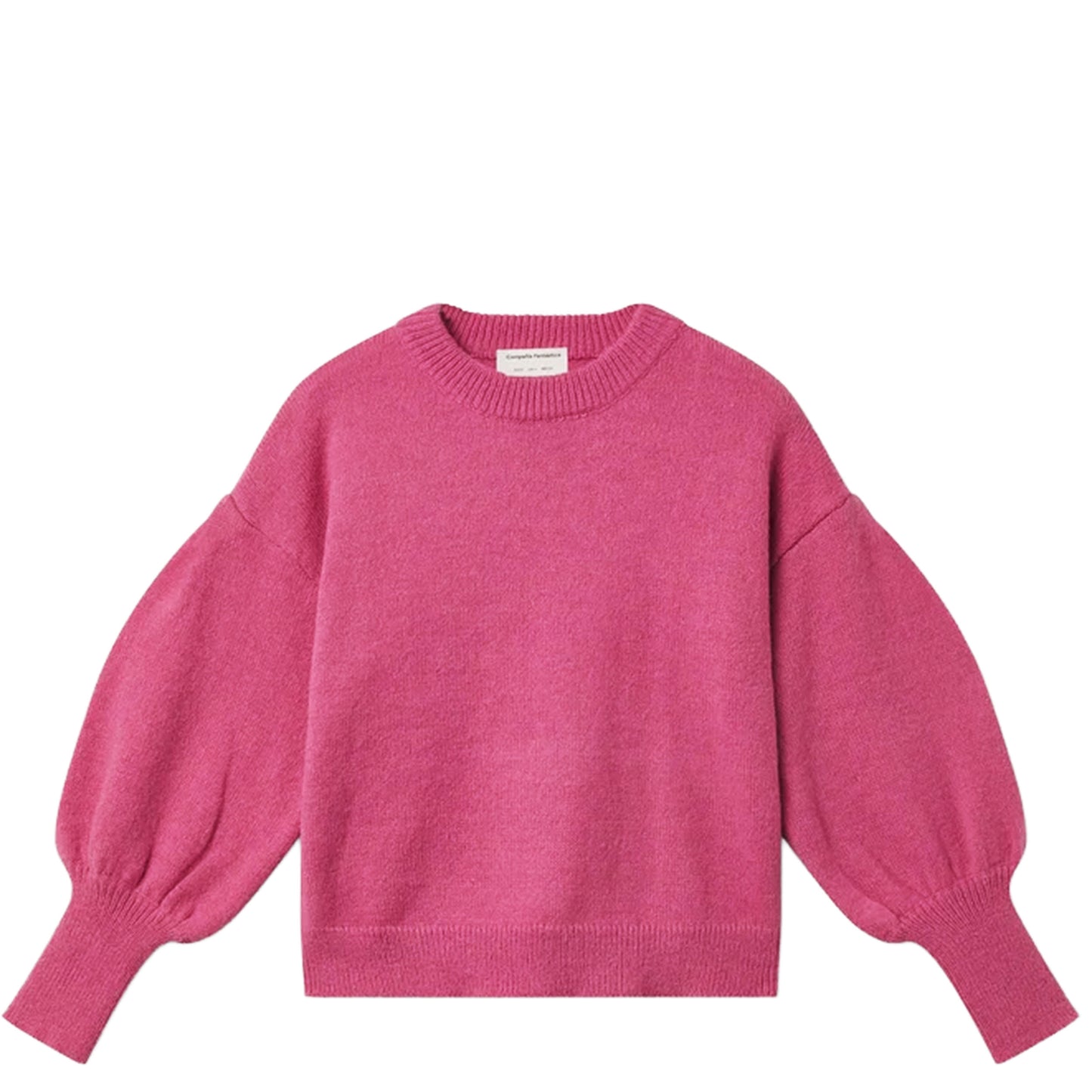 COMPAÑÍA FANTÁSTICA Maglione rosa con maniche a sbuffo