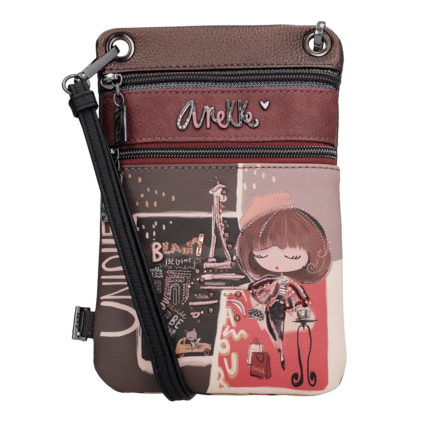 ANEKKE - Mini tracolla 2 scomparti Mademoiselle