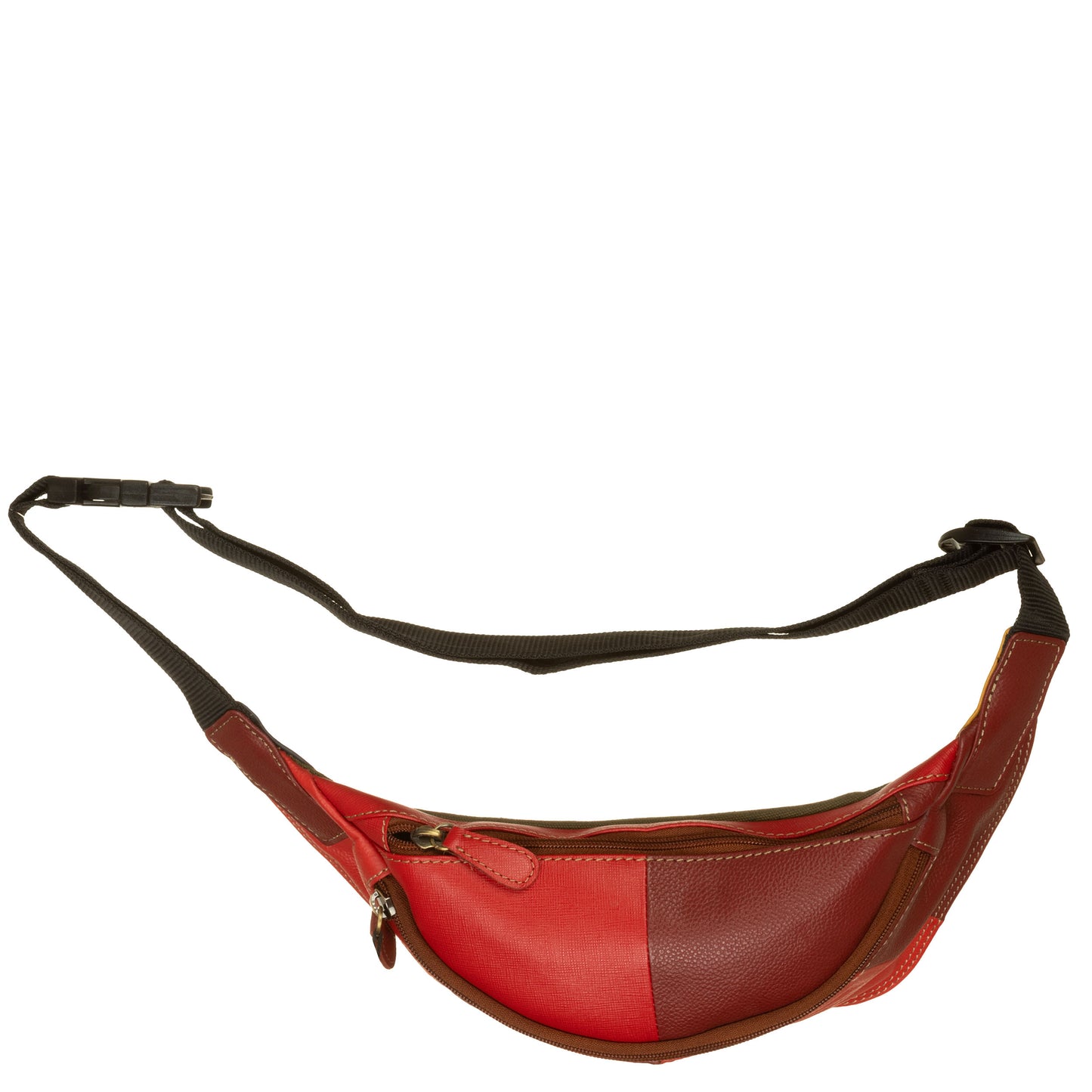 SORUKA Marsupio JUDE liscio 230119L Rosso, Bordò, Grigio