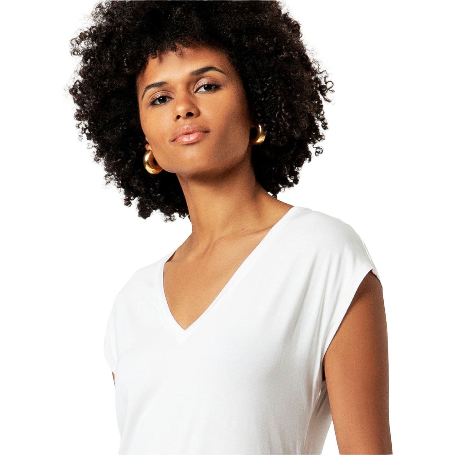 SURKANA T-shirt con collo a V Bianco