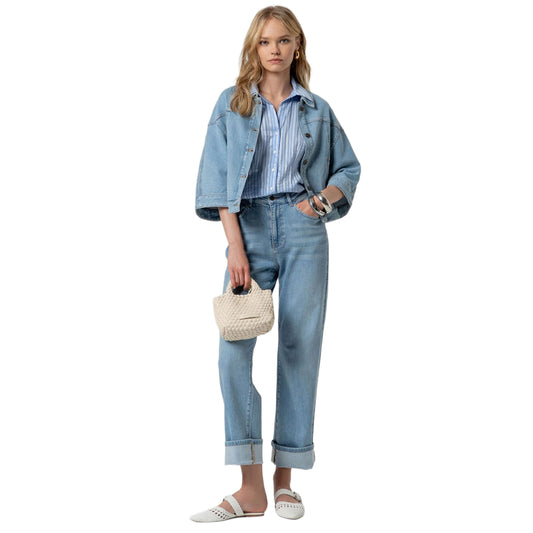 SURKANA Pantaloni Baggy Jeans Délavé