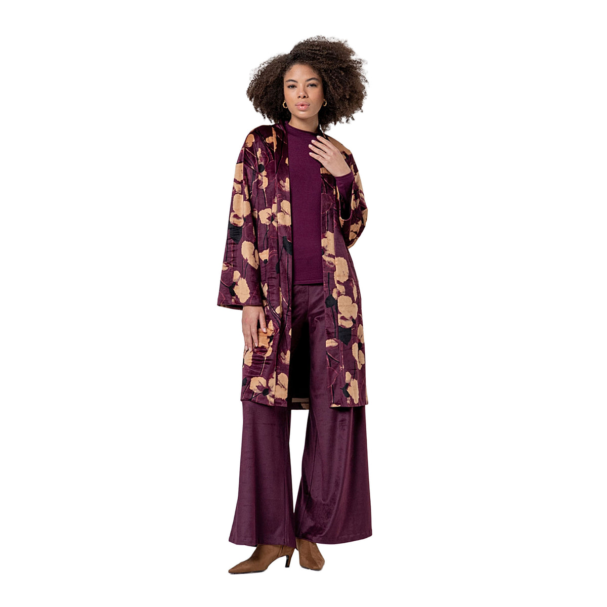 SURKANA Maglione Lupetto in Maglia Fine Cherry