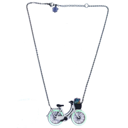 ARKY FLY Collana plexiglass artigianale con Bici-ARKYFLY-VIALESCARPE