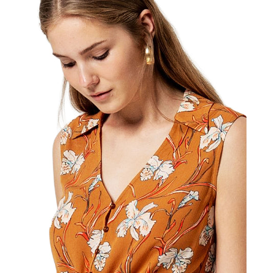 SURKANA Camicia senza maniche Cammello-SURKANA-VIALESCARPE