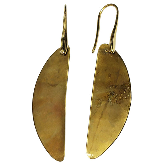 HOIKO Orecchini in rame e ottone foglia di Loto 04