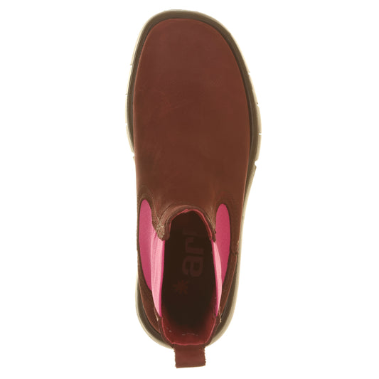 ART Stivaletti Chelsea malaga nabuk bordò-ART®-VIALESCARPE