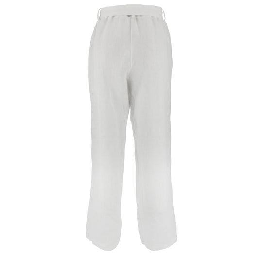 KARAKORUM Pantaloni LINDY lino Bianco-KARAKORUM-VIALESCARPE