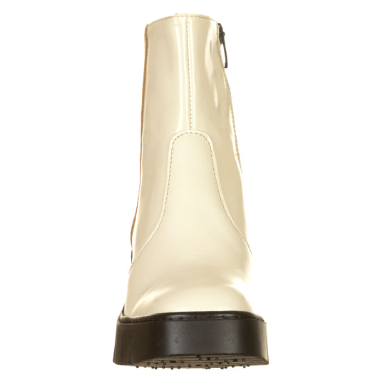 ART Stivaletti Berna Nappa Skinny Crema e Nero-ART®-VIALESCARPE