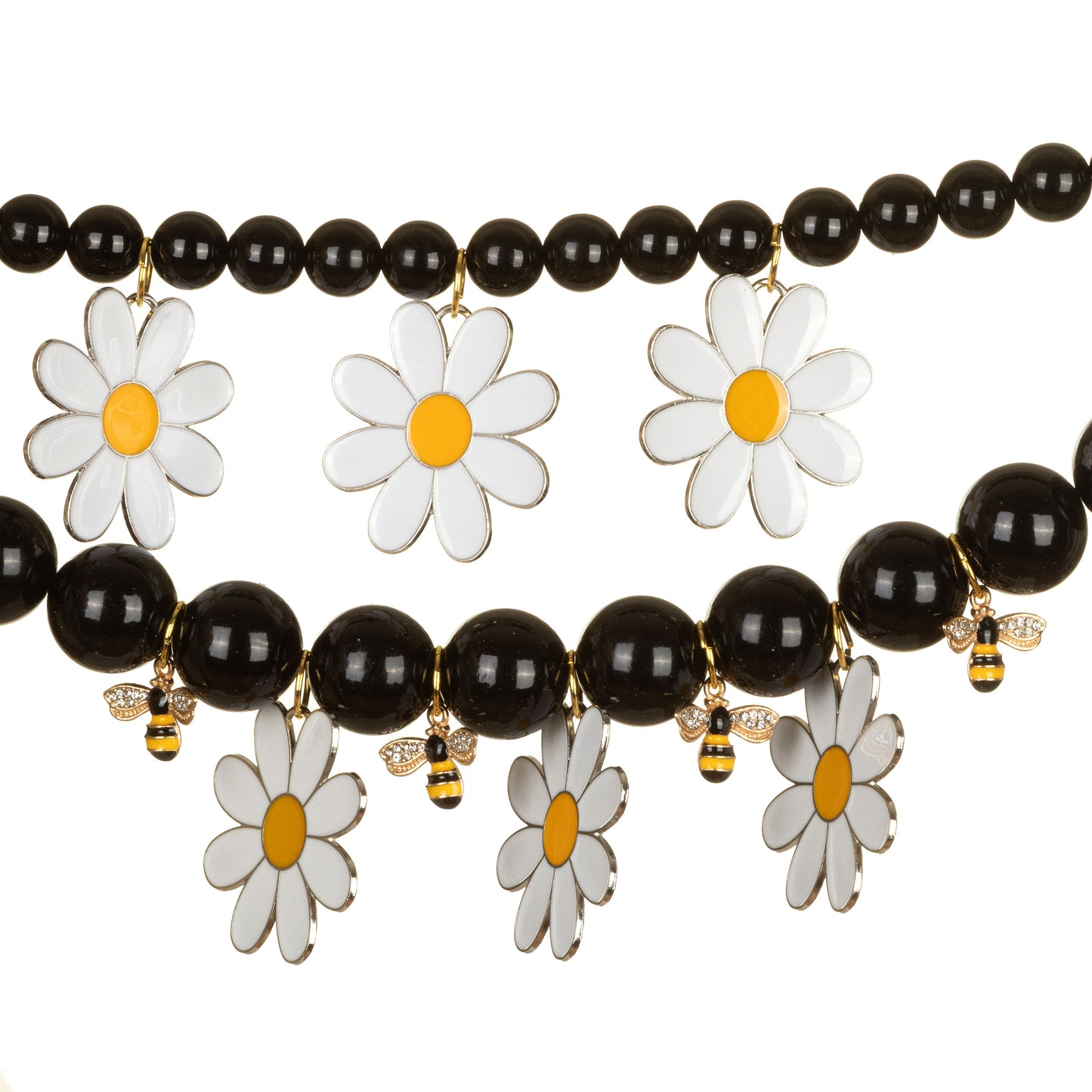 Collana doppia Margherite e Api-SEREKU-VIALESCARPE