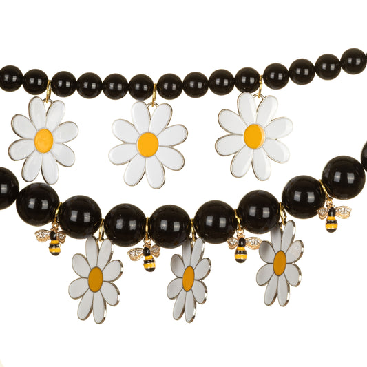 Collana doppia Margherite e Api-SEREKU-VIALESCARPE