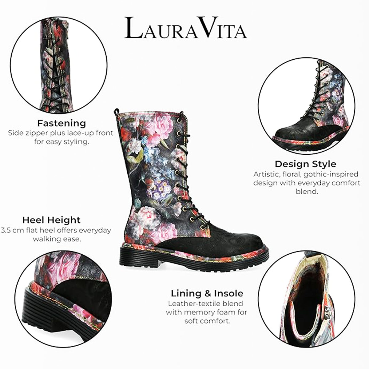 LAURA VITA Anfibi INCASO18 Multicolore