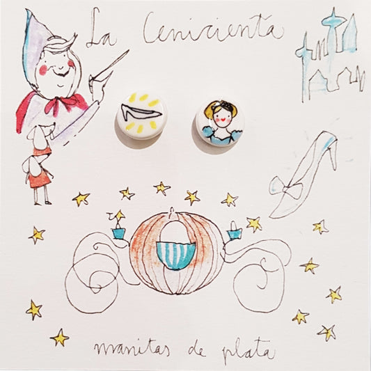 Mini-orecchini a lobo Cenerentola-MANITAS DE PLATA-VIALESCARPE