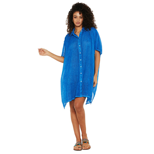 BABA DESIGN - Camicia lunga Stonewash Dreams-Baba design-VIALESCARPE