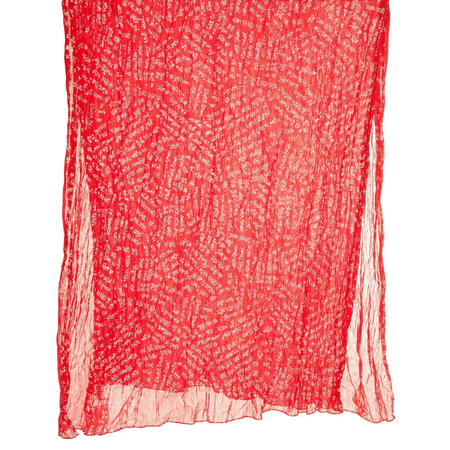 Pashmina pareo in cotone scritte bengalesi