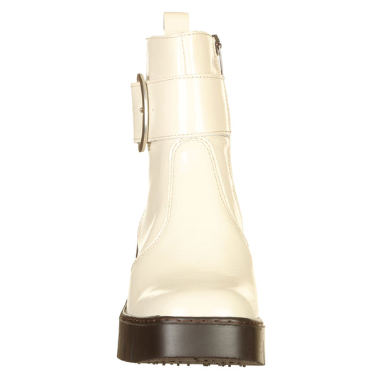 ART Stivaletti Berna Nappa Shinny Crema con zip-ART®-VIALESCARPE