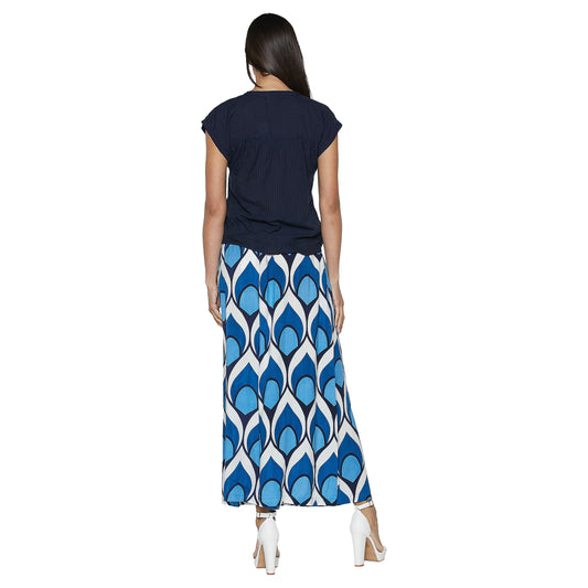 BABA DESIGN Blusa NATURAL SHINE Blu
