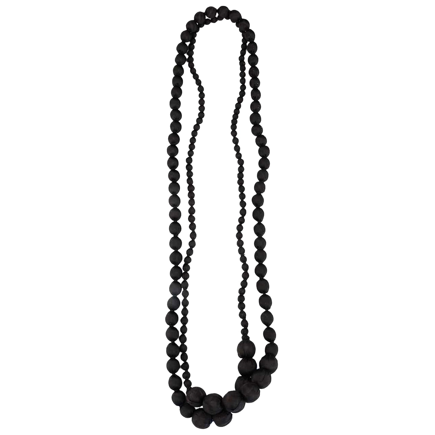 LOOM - Collana Duyen Seta Nero-LOOM-VIALESCARPE