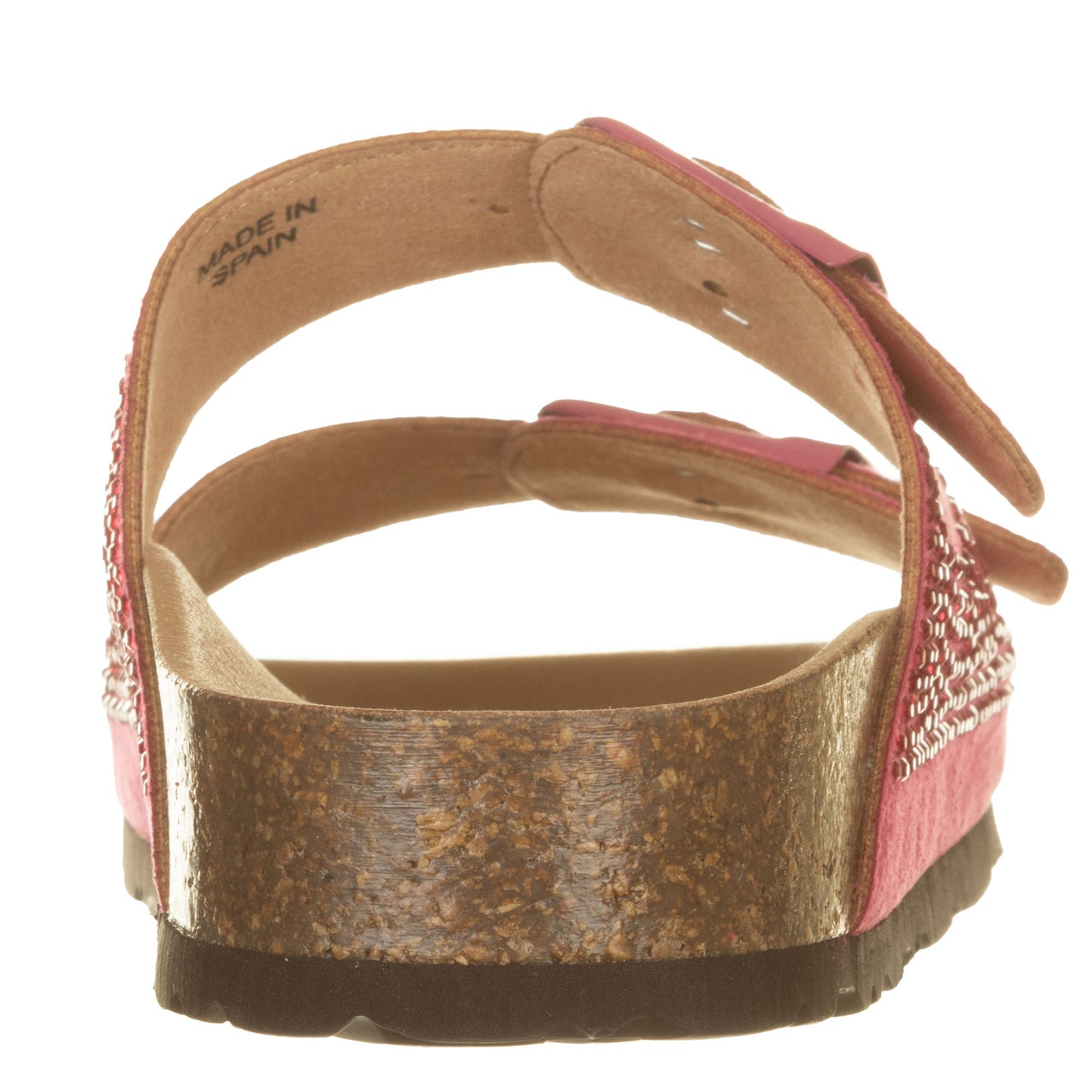 Grunland Ciabatte due fibbie con strass fuxia