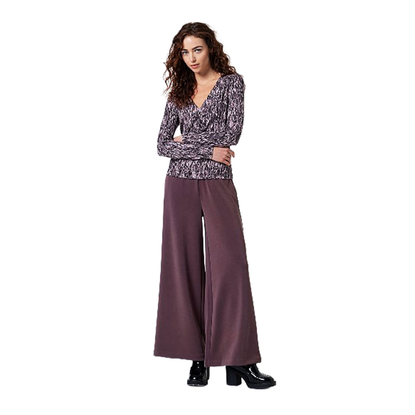 SURKANA - Maglietta con scollo a V incrociato-SURKANA-VIALESCARPE