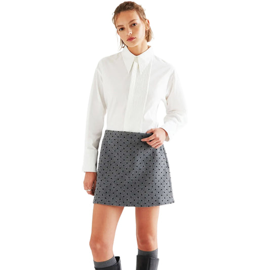 COMPAÑÍA FANTÁSTICA Camicia bianca in cotone a righe
