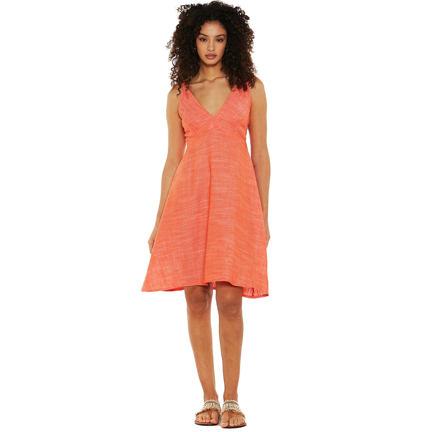 BABA DESIGN - Abito corto Crinkle Sunbeam