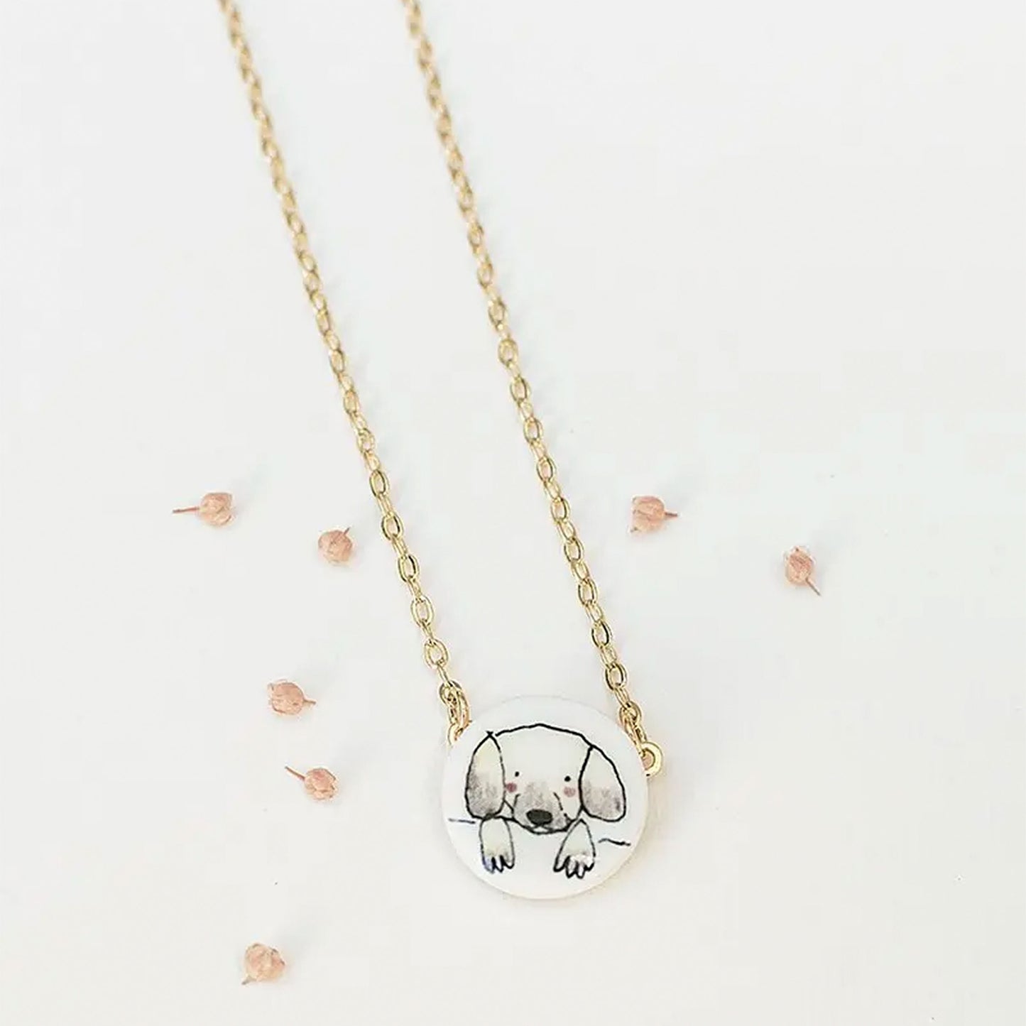 Collana dorata Cucciolo-MANITAS DE PLATA-VIALESCARPE