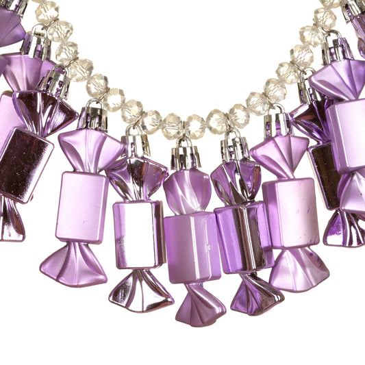 Collana Caramelle viola-SEREKU-VIALESCARPE