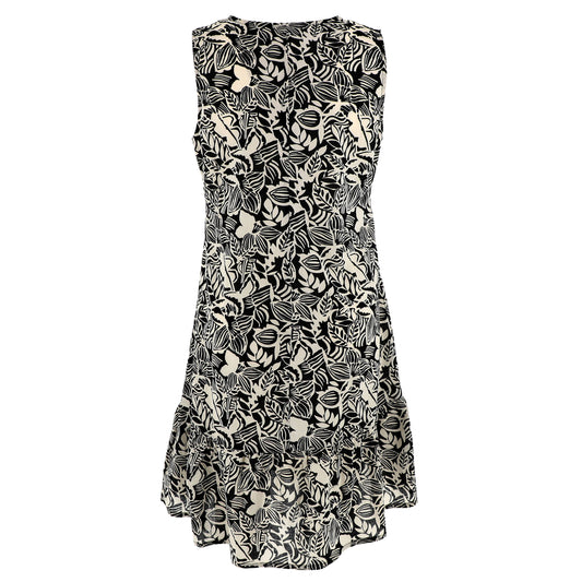 KARAKORUM Vestito Corto ARCADIA Nero e bianco-KARAKORUM-VIALESCARPE