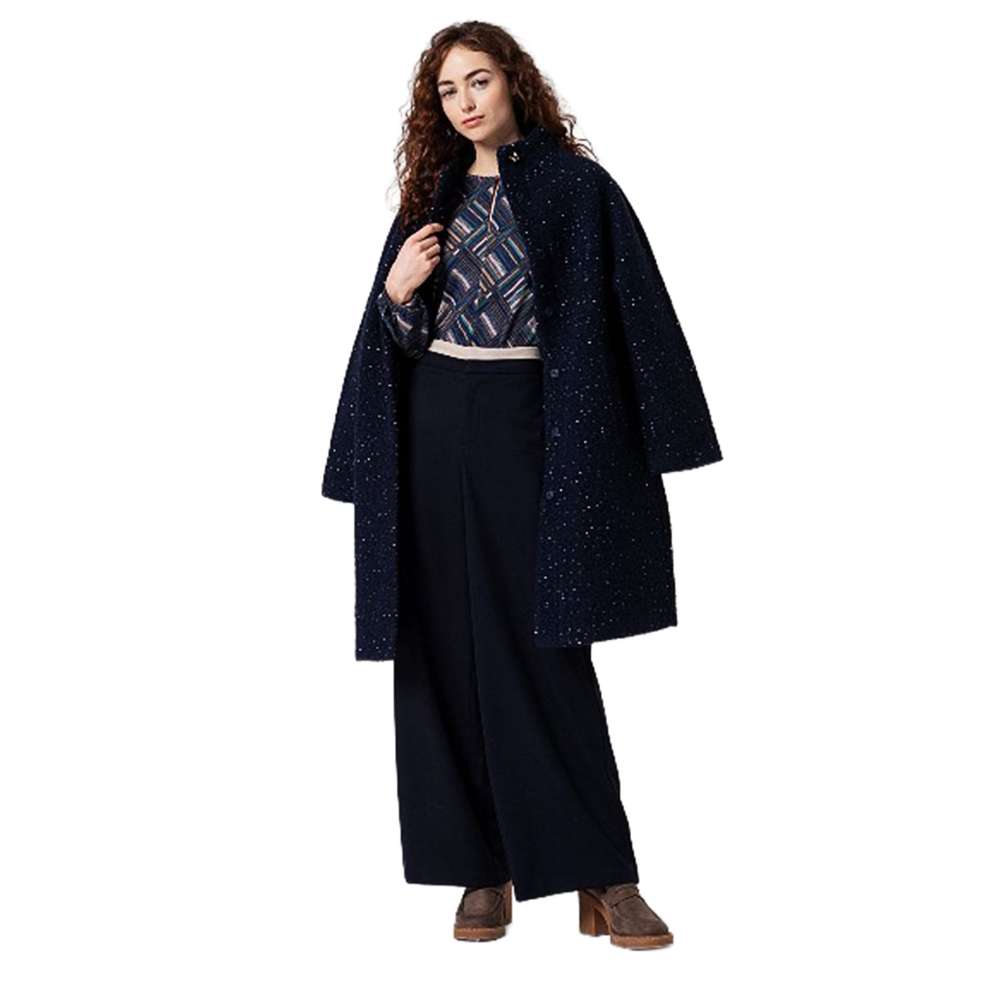 SURKANA - T-shirt geometrica con scollo a goccia-SURKANA-VIALESCARPE