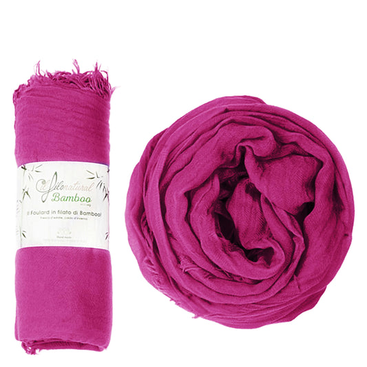 Il Foulard in Filato di Bamboo EcoVeg Tinto a Freddo Peonia