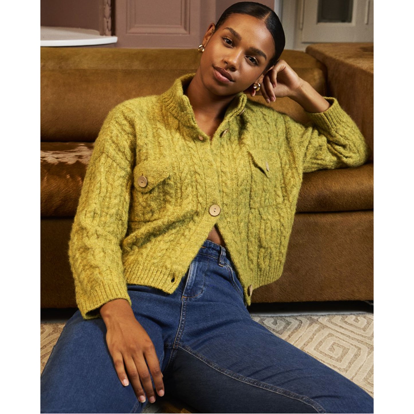 SURKANA - Cardigan oversize in maglia attorcigliata-SURKANA-VIALESCARPE