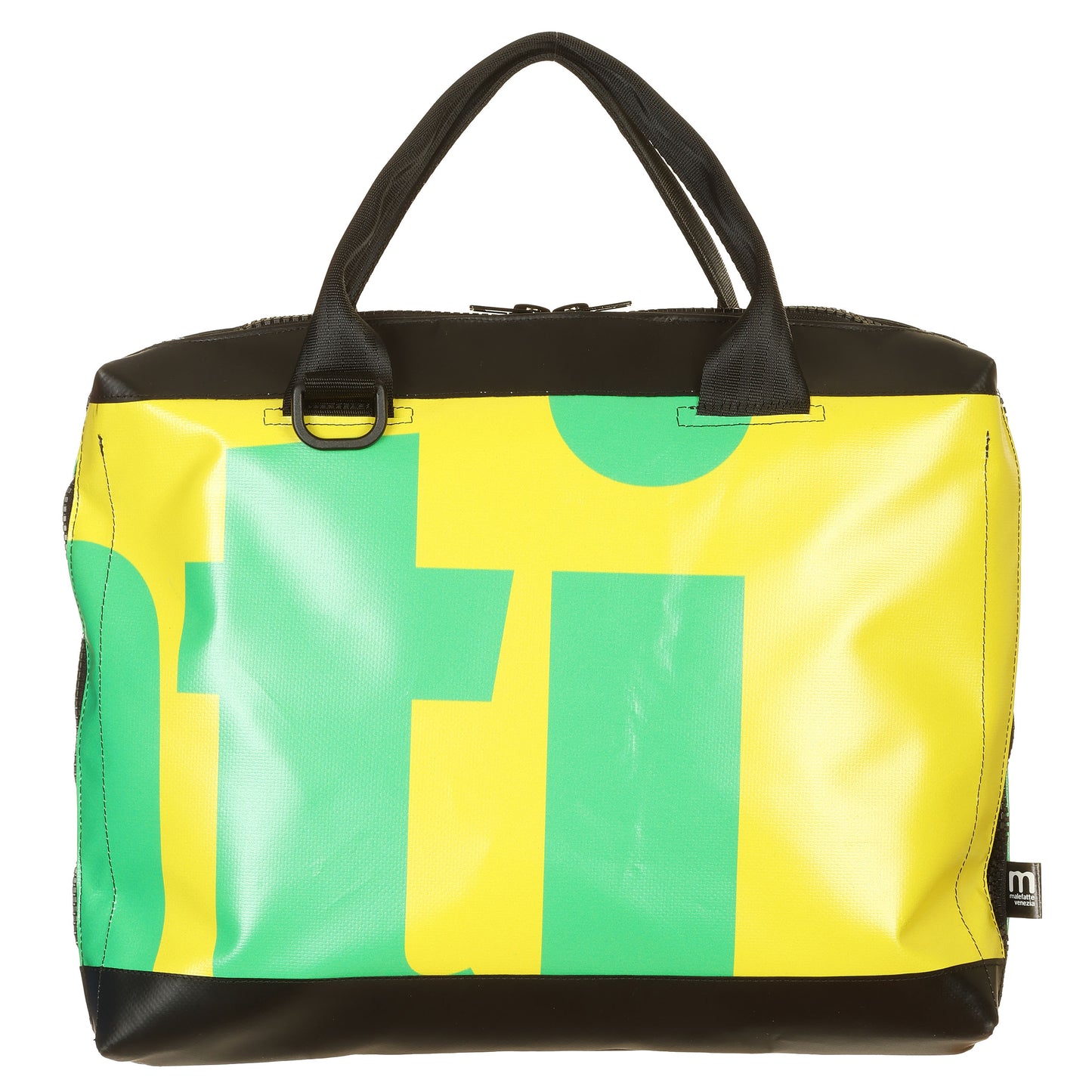 Borsa Office Slim Giallo-Verde-Viola