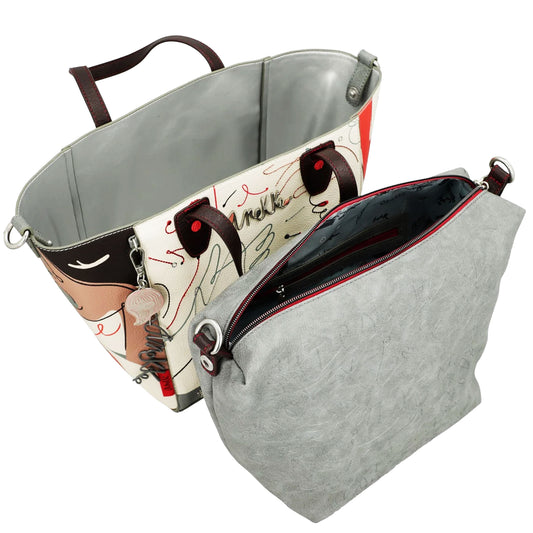 ANEKKE Borsa shopper nera Alma-ANEKKE-VIALESCARPE