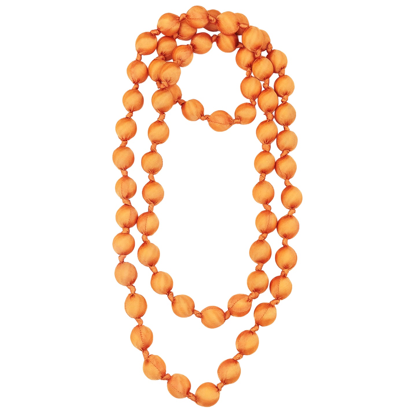 LOOM - Collana Doan Mega Nodi Seta Arancio-LOOM-VIALESCARPE