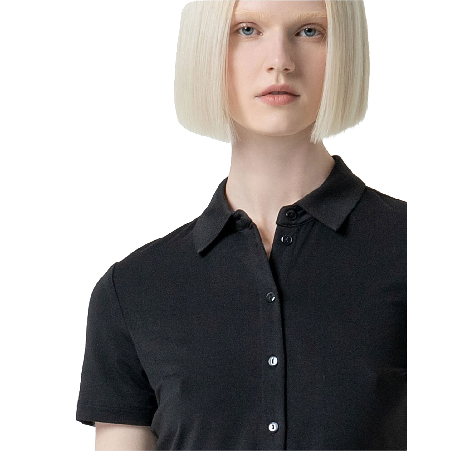 SURKANA - Camicia basic bamboo tinta unita manica corta-SURKANA-VIALESCARPE