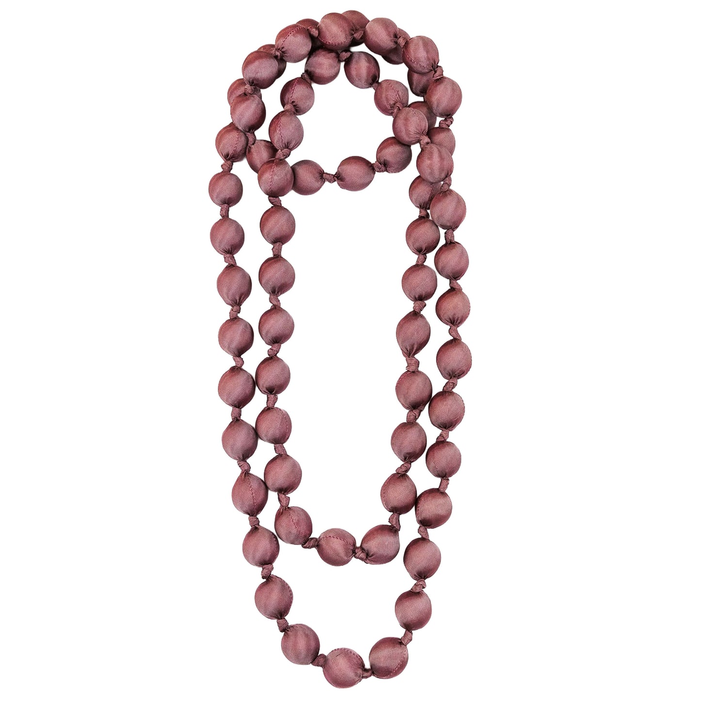 LOOM - Collana Doan Mega Nodi Seta Lilla Francese