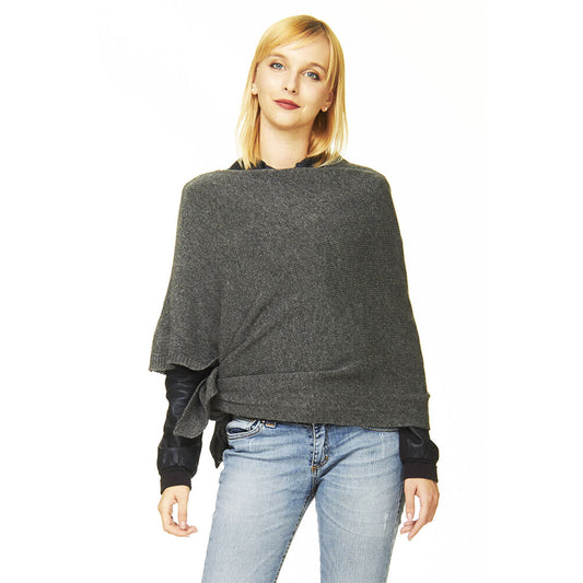 Il Ponchetto Lana Merino e Cashmere Antracite