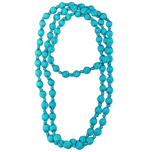 LOOM - Collana Doan Nodi Seta Turchese-LOOM-VIALESCARPE