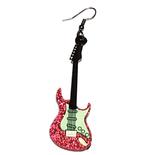 ARKY FLY Orecchini pendenti chitarra classica fuxia-ARKYFLY-VIALESCARPE