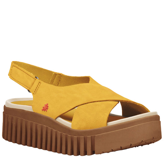 ART Sandali BRIGHTON nabuck Honey–Caramelo
