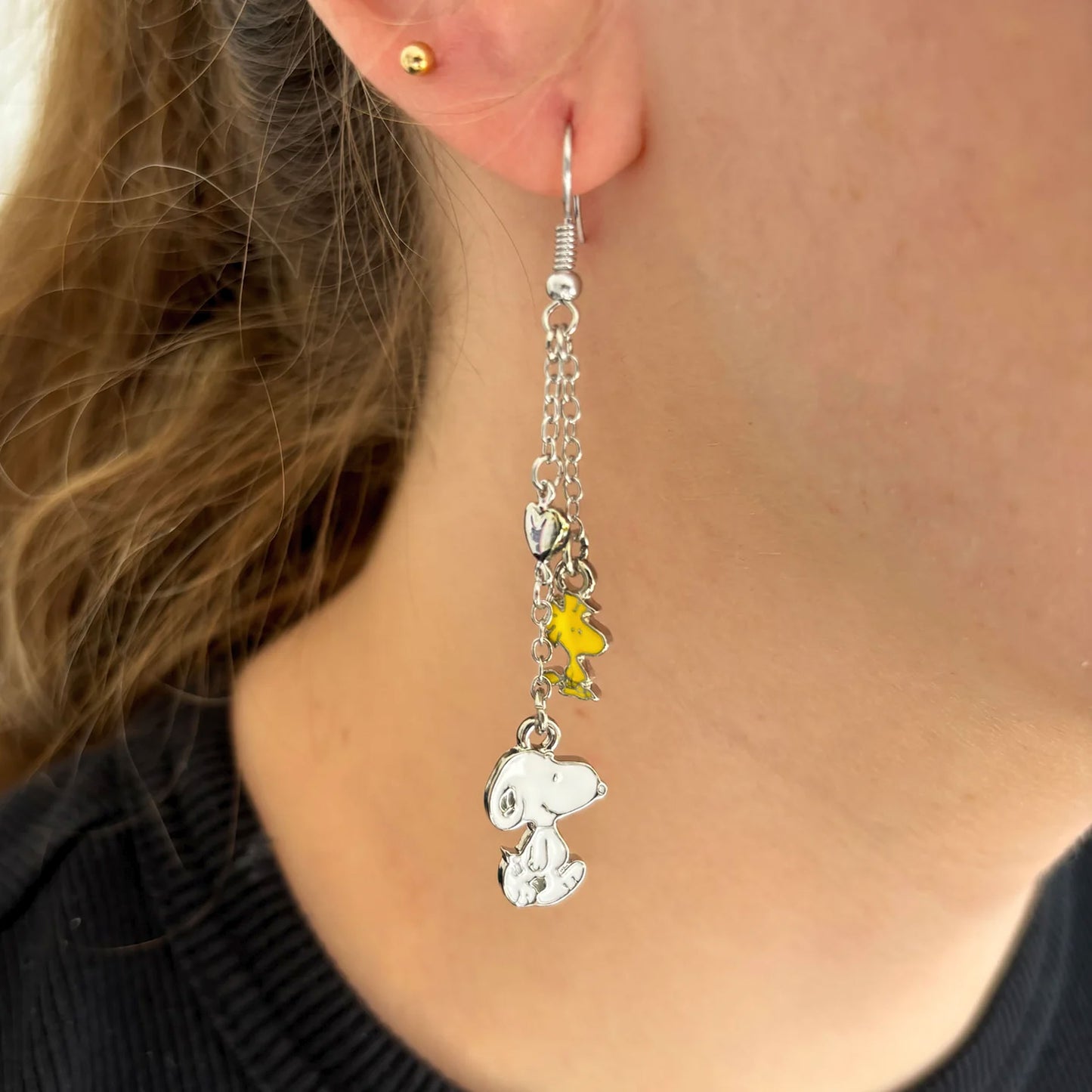 HOUSE OF DISASTER - Peanuts Snoopy and Woodstock Earrings