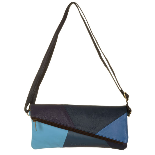 SORUKA Borsetta Mila liscia 230096 Blu e Azzurro-SORUKA-VIALESCARPE