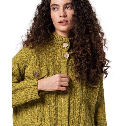 SURKANA - Cardigan oversize in maglia attorcigliata-SURKANA-VIALESCARPE