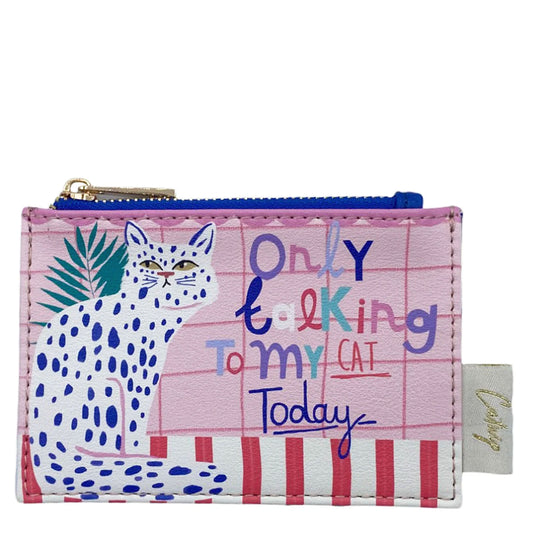 HOUSE OF DISASTER - Catnip 'Only Talking To My Cat' Zip Purse