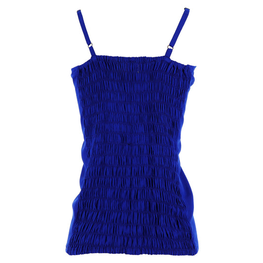 Top Donna KARAKORUM Artemis Blu Elettrico in Cotone con Spalline Regolabili