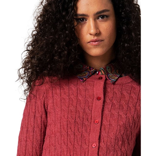 SURKANA - Cardigan corto e aderente con trecce-SURKANA-VIALESCARPE