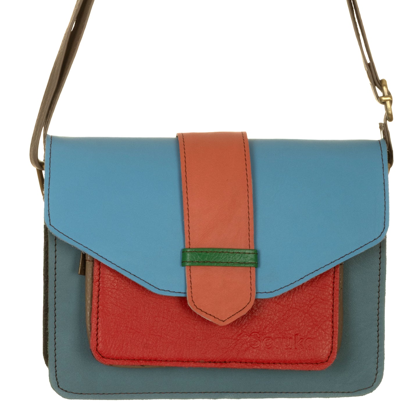Borsa GRACE basic Teal, Rosso, Azzurro
