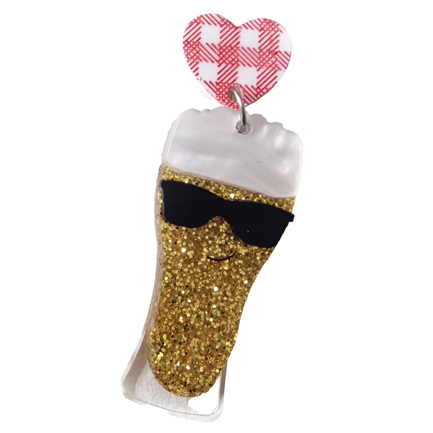 Orecchini pendenti asimmetrici Pizza e Birra-ARKYFLY-VIALESCARPE