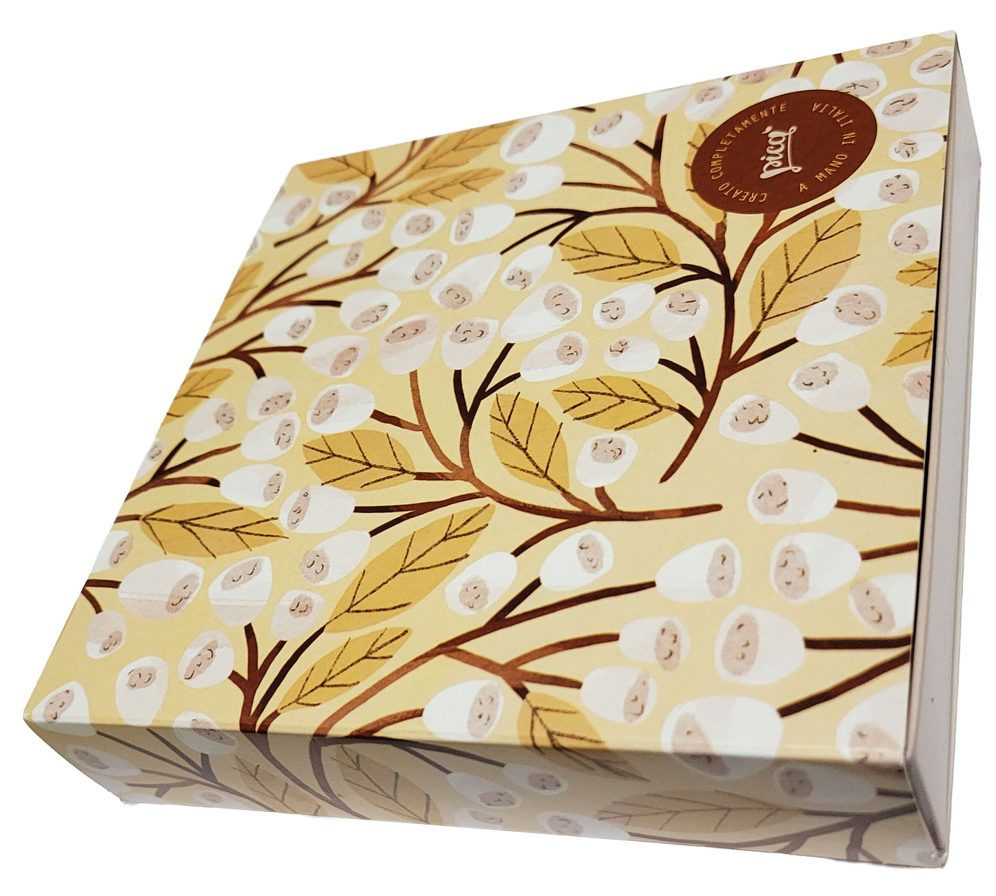 Picà Spilla con Bassotto Beige e Azzurro