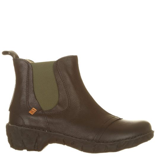 EL NATURALISTA - Ankle boots YGGDRASIL Grain, con elastici in contrasto.